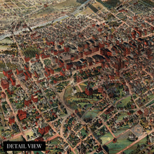 Cargar imagen en el visor de la galería, Digitally Restored and Enhanced 1891 Los Angeles - Canvas Wrap Vintage Map of Los Angeles Wall Art - Old Los Angeles Poster - Map of Los Angeles California Showing Population of City & Environs