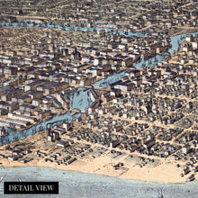 Cargar imagen en el visor de la galería, Digitally Restored and Enhanced 1868 Chicago Map Canvas - Canvas Wrap Vintage Chicago Wall Art - History Map of Chicago Poster - Old Chicago Map Wall Art - Chicago Map Poster from Schiller Street
