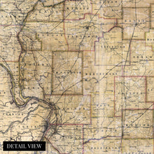 Cargar imagen en el visor de la galería, Digitally Restored and Enhanced 1861 Illinois Map Canvas Art - Canvas Wrap Vintage Illinois State Map - Old Map of Illinois Wall Art - Historic Illinois Map Print - Sectional Map of Illinois Poster