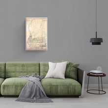 Cargar imagen en el visor de la galería, Digitally Restored and Enhanced 1820 Mississippi Map Canvas Art - Canvas Wrap Vintage State Map of Mississippi Wall Art - Historic Mississippi Poster - Old Mississippi State Map from Surveys