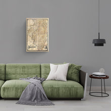 Cargar imagen en el visor de la galería, Digitally Restored and Enhanced 1861 Illinois Map Canvas Art - Canvas Wrap Vintage Illinois State Map - Old Map of Illinois Wall Art - Historic Illinois Map Print - Sectional Map of Illinois Poster