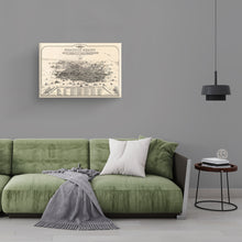 Cargar imagen en el visor de la galería, Digitally Restored and Enhanced 1875 San Francisco Canvas - Canvas Wrap Vintage Map of San Francisco Wall Art - Old San Francisco Poster - Graphic Chart of the City & County of San Francisco Map Print