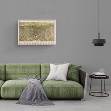 Load image into Gallery viewer, Digitally Restored and Enhanced 1909 Los Angeles Canvas Art - Canvas Wrap Vintage Map of Los Angeles California Wall Art - Old Los Angeles Map Poster - Bird's Eye View of Los Angeles City Map Print