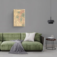 Load image into Gallery viewer, Digitally Restored and Enhanced - 1890 Davidson County Map Canvas Art - Canvas Wrap Vintage Davidson North Carolina Map Print - Old Davidson County North Carolina Wall Art - Restored Davidson NC Poster