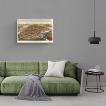 Load image into Gallery viewer, Digitally Restored and Enhanced 1870 Map of New York Canvas Art - Canvas Wrap Vintage New York Map - Restored New York Wall Art - Old Wall Map of New York City Poster - Historic New York City Wall Art
