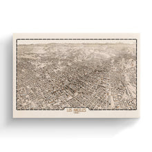Cargar imagen en el visor de la galería, Digitally Restored and Enhanced 1909 Los Angeles Canvas Art - Canvas Wrap Vintage Map of Los Angeles California - Old Los Angeles City Map Print - City & Suburban Street Map of Los Angeles Wall Art