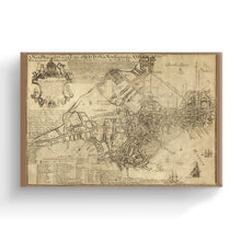 Load image into Gallery viewer, Digitally Restored and Enhanced 1769 Boston Canvas Art - Canvas Wrap Vintage Map of Boston Wall Art - Old Boston Massachusetts Map - New Plan of The Great Town of Boston in New England in America