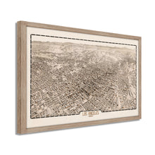 Load image into Gallery viewer, Digitally Restored and Enhanced 1909 Los Angeles Map Poster - Framed Vintage Map of Los Angeles California - Old Los Angeles Wall Art - CIty & Suburban Street Map of Los Angeles CA
