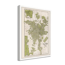 Load image into Gallery viewer, Digitally Restored and Enhanced 1909 Map of Los Angeles California - Framed Vintage Los Angeles Wall Art - Old Los Angeles Street Map - CIty & Suburban Street Map of Los Angeles CA