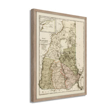Load image into Gallery viewer, Digitally Restored and Enhanced 1796 New Hampshire Map - Framed Vintage New Hampshire Map - Old Map of New Hampshire - Restored NH Map Art - State Map of New Hampshire Wall Art Poster