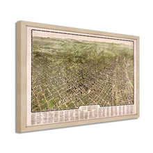 Load image into Gallery viewer, Digitally Restored and Enhanced 1909 Los Angeles City Map Print - Framed Vintage Map of Los Angeles Poster - Old Los Angeles Wall Art - Bird's Eye View Map of Los Angeles California