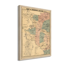 Load image into Gallery viewer, Digitally Restored and Enhanced 1890 Davidson County North Carolina Map Print - Framed Vintage Map of Davidson County North Carolina Wall Art - Old Davidson NC Map Poster