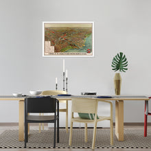 Load image into Gallery viewer, Digitally Restored and Enhanced 1902 Chicago Map Art - Framed Vintage Chicago Map - Old Poster of Chicago Map Print - Terminals of the Chicago & North Western Railway Map Wall Art