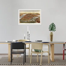 Load image into Gallery viewer, Digitally Restored and Enhanced 1870 New York City Map - Framed Vintage New York Map - Old New York City Wall Art - Restored Wall Map of New York City Poster - Historic NYC Map