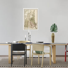 Load image into Gallery viewer, Digitally Restored and Enhanced 1796 New Hampshire Map - Framed Vintage New Hampshire Map - Old Map of New Hampshire - Restored NH Map Art - State Map of New Hampshire Wall Art Poster