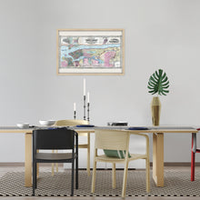 Load image into Gallery viewer, Digitally Restored and Enhanced 1857 Map of New York State Poster -Framed Vintage New York Map Art - Restored Map of NY - Old New York Wall Art - Historic New York State Map Print