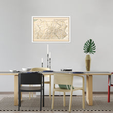 Load image into Gallery viewer, Digitally Restored and Enhanced 1792 Pennsylvania State Map - Framed Vintage Pennsylvania Map Poster - Old Wall Map of Pennsylvania - Restored State of Pennsylvania Wall Art Map