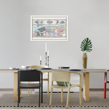 Load image into Gallery viewer, Digitally Restored and Enhanced 1857 Map of New York State Poster -Framed Vintage New York Map Art - Restored Map of NY - Old New York Wall Art - Historic New York State Map Print