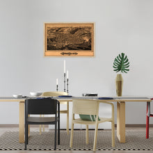 Load image into Gallery viewer, Digitally Restored and Enhanced 1882 Ithaca New York Map - Framed Vintage Ithaca NY Map - Old Ithaca New York Map- Restored Ithaca Map - Bird's Eye View of Ithaca New York Wall Art Poster