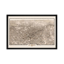 Load image into Gallery viewer, Digitally Restored and Enhanced 1909 Los Angeles Map Poster - Framed Vintage Map of Los Angeles California - Old Los Angeles Wall Art - CIty & Suburban Street Map of Los Angeles CA