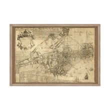 Cargar imagen en el visor de la galería, Digitally Restored and Enhanced 1769 Boston Map Poster - Framed Vintage Map of Boston Wall Art - Old Boston Massachusetts Map - New Plan of The Great Town of Boston in New England