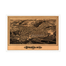 Load image into Gallery viewer, Digitally Restored and Enhanced 1882 Ithaca New York Map - Framed Vintage Ithaca NY Map - Old Ithaca New York Map- Restored Ithaca Map - Bird's Eye View of Ithaca New York Wall Art Poster