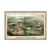 Cargar imagen en el visor de la galería, Digitally Restored and Enhanced 1904 Yellowstone National Park Map - Framed Vintage Yellowstone Map Print - History Map of Yellowstone National Park Poster - Old Yellowstone Wall Art
