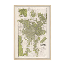 Load image into Gallery viewer, Digitally Restored and Enhanced 1909 Map of Los Angeles California - Framed Vintage Los Angeles Wall Art - Old Los Angeles Street Map - CIty & Suburban Street Map of Los Angeles CA