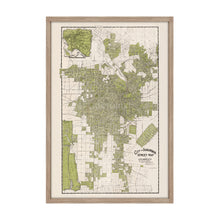 Load image into Gallery viewer, Digitally Restored and Enhanced 1909 Map of Los Angeles California - Framed Vintage Los Angeles Wall Art - Old Los Angeles Street Map - CIty & Suburban Street Map of Los Angeles CA