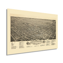 Load image into Gallery viewer, Digitally Restored and Enhanced 1891 Greensboro North Carolina Map - Old Greensboro Map of North Carolina Wall Art - Greensboro NC Map Poster History