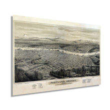 Cargar imagen en el visor de la galería, 1879 Portland Oregon Map Art - Portland Oregon Vintage Map Wall Art - Wall Map of Portland Oregon - Portland Oregon Map Print (Blanco antiguo)