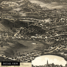 Load image into Gallery viewer, Digitally Restored and Enhanced 1886 Leominster Massachusetts Map - Old Leominster Massachusetts Wall Art - History Map of Leominster City MA Poster