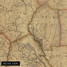 Load image into Gallery viewer, Digitally Restored and Enhanced 1808 North Carolina State Map - Vintage Map North Carolina Wall Art - The First Actual Survey of North Carolina Vintage Map - North Carolina Poster - NC Home Art
