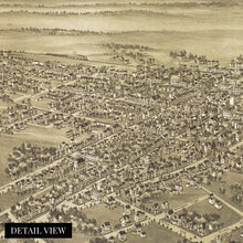 Load image into Gallery viewer, Digitally Restored and Enhanced 1864 Chambersburg Pennsylvania Map - Old Chambersburg PA Map Poster - History Map of Chambersburg Pennsylvania Wall Art