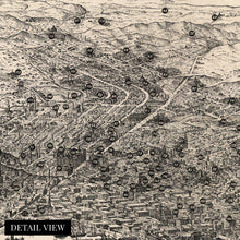 Cargar imagen en el visor de la galería, Digitally Restored and Enhanced 1875 Graphic Chart of San Francisco Map Print with Index to Points of Interest - Vintage Map of Bay Area Poster - San Francisco Map Poster - San Francisco Map Art