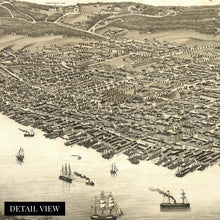 Load image into Gallery viewer, Digitally Restored and Enhanced 1879 Halifax Nova Scotia Canada Map Poster - Vintage Wall Map Nova Scotia History - Wall Map of Canada Halifax Wall Art - Panoramic View of Halifax Canada