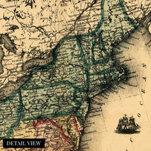 Load image into Gallery viewer, Digitally Restored and Enhanced 1862 Military Map of the United States - Vintage Map of the United States - American Civil War Map showing forts and fortifications - US Civil War Map
