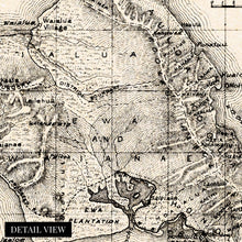 Load image into Gallery viewer, Digitally Restored and Enhanced - 1893 Map of Hawaii - Vintage Map of Hawaiian Islands Wall Art - Hawaii Vintage Map Includes Text and Statistical Data - Vintage Map Hawaii - Hawaii Map Poster