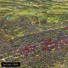Load image into Gallery viewer, Digitally Restored and Enhanced 1894 Los Angeles Map Art - Vintage Map Wall Art - Map of Los Angeles California Two Views Index to Points of Interest - Old Map Los Angeles - Los Angeles Decor