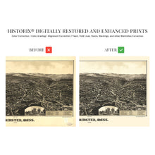 Load image into Gallery viewer, Digitally Restored and Enhanced 1886 Leominster Massachusetts Map - Old Leominster Massachusetts Wall Art - History Map of Leominster City MA Poster