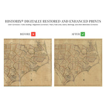 Load image into Gallery viewer, Digitally Restored and Enhanced 1808 North Carolina State Map - Vintage Map North Carolina Wall Art - The First Actual Survey of North Carolina Vintage Map - North Carolina Poster - NC Home Art