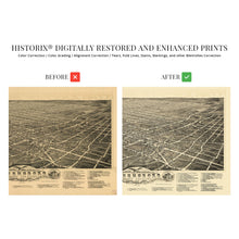 Load image into Gallery viewer, Digitally Restored and Enhanced 1891 Greensboro North Carolina Map - Old Greensboro Map of North Carolina Wall Art - Greensboro NC Map Poster History