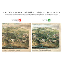 Load image into Gallery viewer, Digitally Restored and Enhanced 1904 Yellowstone National Park Poster - Vintage Map of Yellowstone Wall Art - Yellowstone National Park Map - Yellowstone Art - Yellowstone Poster