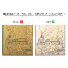Load image into Gallery viewer, Digitally Restored and Enhanced 1820 Map of Mississippi - Vintage Map of Mississippi Wall Art - From Surveys and Entered According to Act of Congress - Wall Map of Mississippi State Poster