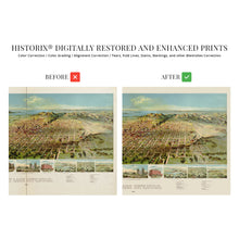 Load image into Gallery viewer, Digitally Restored and Enhanced 1891 Salt Lake City Utah Map - Salt Lake City Wall Art - Old Bird's Eye View of Salt Lake City Utah Wall Map Poster