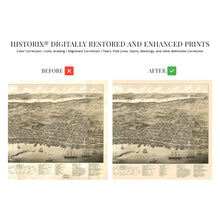 Load image into Gallery viewer, Digitally Restored and Enhanced 1879 Halifax Nova Scotia Canada Map Poster - Vintage Wall Map Nova Scotia History - Wall Map of Canada Halifax Wall Art - Panoramic View of Halifax Canada