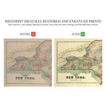 Load image into Gallery viewer, Digitally Restored and Enhanced 1875 New York State Map - Vintage Map of New York Wall Art - Historic Map of New York - New York State Poster - New York Map Art - Map of New York Poster - NY Map
