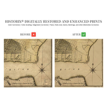 Load image into Gallery viewer, Digitally Restored and Enhanced - 1789 Plan of New York City Map Print - NYC Vintage Map Wall Art - Map of New York City Poster - NYC Map Wall Art - New York City Map Art