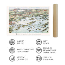 Load image into Gallery viewer, Digitally Restored and Enhanced 1906 Map of Casco Bay Portland Maine - Portland Maine Vintage Map Casco Bay Wall Art - Casco Bay Vintage Map Portland Maine Wall Art - Old Portland Maine Map