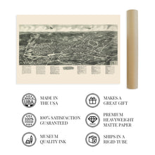Load image into Gallery viewer, Digitally Restored and Enhanced 1923 Monroe New York Map Poster - Vintage Monroe NY Map - Historic Monroe City Wall Art - History Map of Monroe New York Poster - Old Orange County NY Map